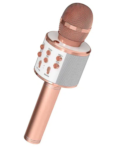 5 Core Wireless Karaoke Mic With Speaker In Pink