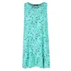 5 More Minutes Women's Paisley Sleeveless Sleep Gown In Blue