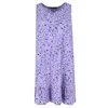 5 More Minutes Women's Paisley Sleeveless Sleep Gown In Purple