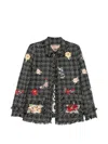 5 Progress Embroidered Tweed Jacket In Multi
