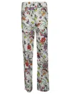 5 Progress Printed Cotton Trousers In Multi