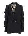 5 Progress Woman Blazer Black Size S Viscose, Linen In Black