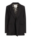 5 Progress Woman Blazer Black Size Xl Polyester, Viscose, Elastane In Multi