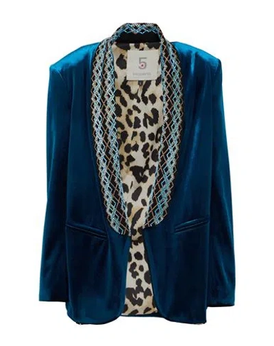 5 Progress Woman Blazer Blue Size L Pes, Elastane
