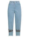 5 Progress Woman Jeans Blue Size Xs Cotton, Lycra In Blue