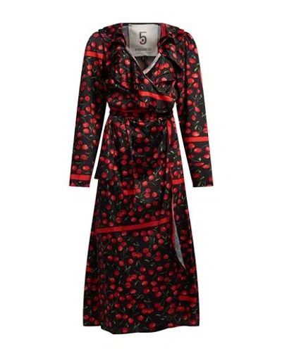 5 Progress Woman Maxi Dress Black Size S Viscose, Polyester