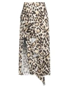 5 Progress Woman Midi Skirt Beige Size L Polyester In Neutral