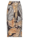 5 Progress Woman Midi Skirt Ocher Size M Polyester, Elastane In Yellow