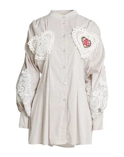 5 Progress Woman Shirt Beige Size S Cotton, Polyamide, Elastane In Neutral