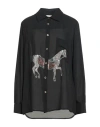 5 Progress Woman Shirt Black Size L Viscose, Polyester In Black