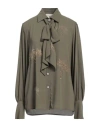 5 Progress Woman Shirt Military Green Size L Polyester In Green