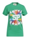 5 Progress Woman T-shirt Green Size S Cotton In Green