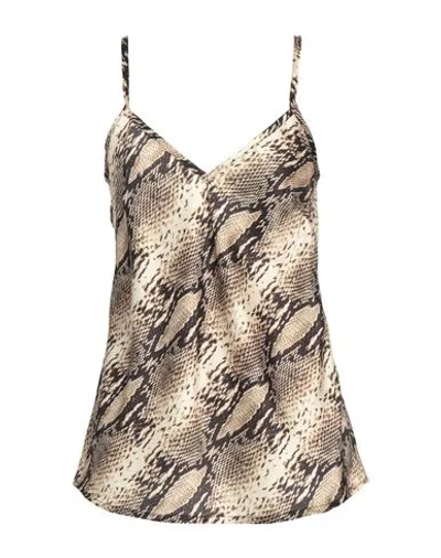 5 Progress Woman Top Beige Size S Polyester