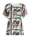 5 Progress Woman Top Black Size L Polyester In Multi