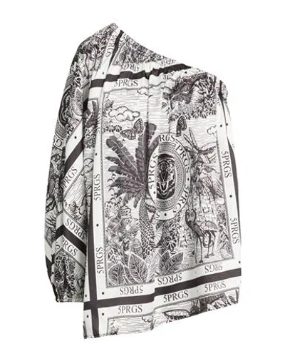 5 Progress Woman Top Ivory Size L Viscose, Polyester In White