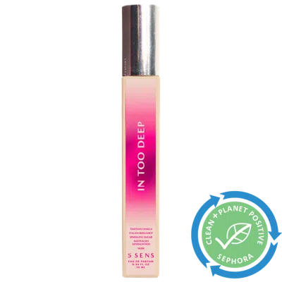 5 Sens In Too Deep Eau De Parfum Travel Spray 0.33 oz / 10 ml Eau De Parfum Spray In White
