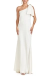 SACHIN & BABI AUBREY ONE-SHOULDER BOW GOWN