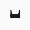 The Andamane Hollywood Scoop Neck Sleeveless Stretch Top In Black