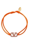 Valentino Garavani Garavani Vlogo Orange Bracelet