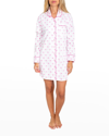 Sant And Abel Palm Tree-print Nightshirt In Pink