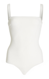 Matteau Women's Square-neck One-piece Swimsuit In White,black