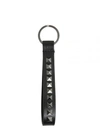 Valentino Rockstud Keyring In Nero