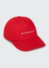 GIVENCHY KID'S BALL CAP WITH EMBROIDERED GIVENCHY LOGO