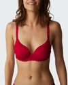 Simone Perele Andora 3d Convertible Plunge T-shirt Bra In Pink Ruby