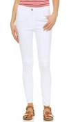 3x1 W3 High Rise Channel Seam Skinny Jeans In White Tear | ModeSens