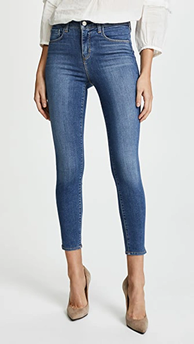 L Agence Margot Jeans In Blue