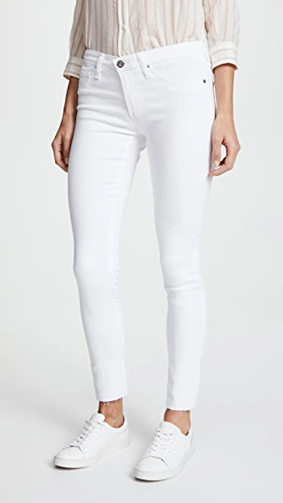 Ag Legging Ankle Jeans In White