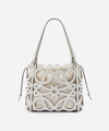 LOEWE X PAULA'S IBIZA SMALL ANAGRAM CUT-OUT LEATHER TOTE BAG