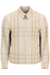 Burberry Fitzroy Reversible Checked Cotton-twill Jacket In Beige