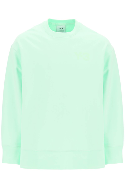 Y-3 Classic Chest Logo Crew Sweatshirt In Green