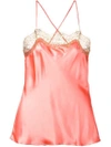 Gilda & Pearl 'gina' Camisole In Coral/gold