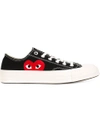 Comme Des Garçons Play Comme Des Garcons Play Black Converse Edition Half Heart Chuck 70 Low Sneakers