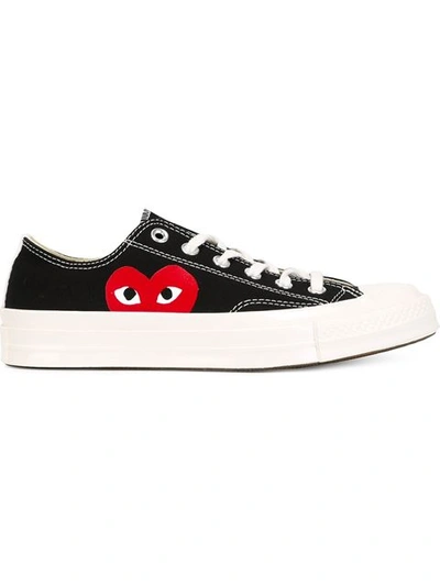 Comme Des Garçons Play Comme Des Garcons Play Black Converse Edition Half Heart Chuck 70 Low Sneakers