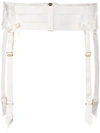 BORDELLE strap suspender belt,IVORYSTRAPSUSPENDERBELT11705640