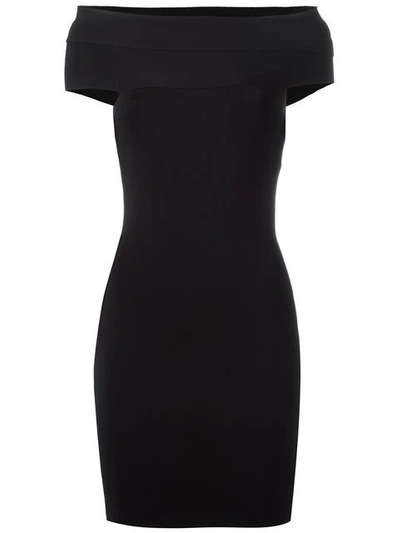 Alexander Wang T T By Alexander Wang Off The Shoulder Dress - Black