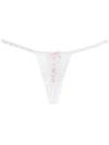 FOLIES BY RENAUD ANTOINETTE FLORAL EMBROIDERED THONG,4744B11705675