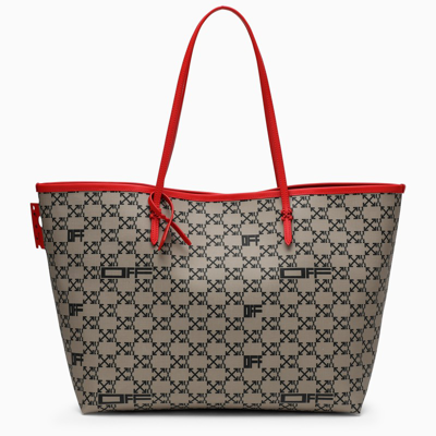Off-white Brown Day Off Tote Monogram