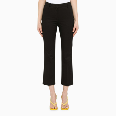 Department 5 Black Jet Flared Trousers