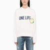 DSQUARED2 ONE LIFE ONE PLANET PINK SWEATSHIRT