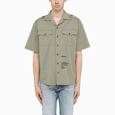 Dsquared2 Green Short Sleeve Shirt