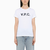 APC WHITE T-SHIRT WITH CONTRASTING