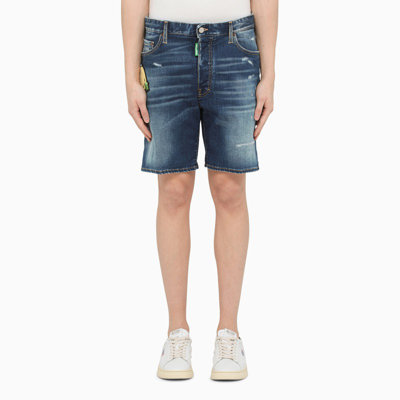 Dsquared2 Blue Smiley Bermuda Shorts