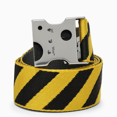 Off-white Yellow Meteor Striped Belt