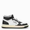 AUTRY WHITE/BLACK LEATHER MEDALIST HIGH SNEAKERS