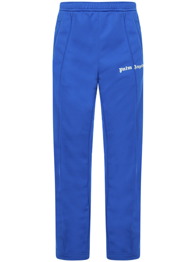 Palm Angels Logo-print Track Pants In Blue