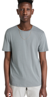 PAIGE CASH CREW NECK TEE DAWN GREY